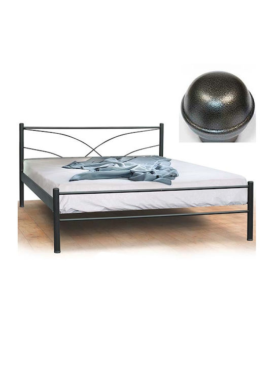 Astro Bett Doppel Metall Grau Für Matratze 150x...