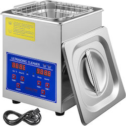 Vevor Καθαριστής Υπερήχων 2lt Inox με Ψηφιακό Χρονοδιακόπτη