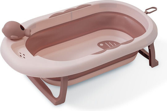 Interbaby Foldable Baby Bath Pink