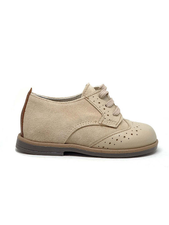Designer's Cat Βαπτιστικά Δερμάτινα Oxfords Μπεζ