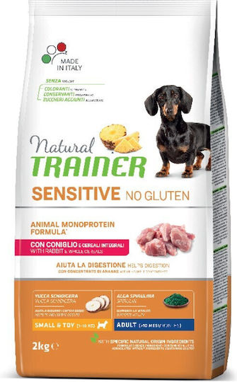 Natural Trainer Adult Sensitive Mini 2kg Ξηρά Τροφή για Ενήλικους Σκύλους Μικρόσωμων Φυλών με Κουνέλι