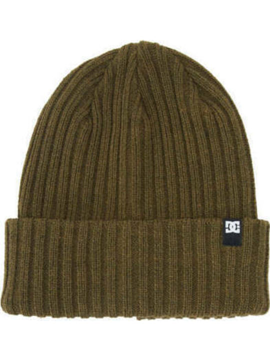 Fish N Destroy 2 Beanie Unisex Beanie Knitted in Khaki color