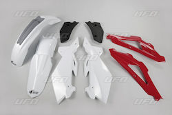 UFO Motorrad Kunststoff-Set für Honda CR 125 für Husqvarna WR (Webshop) für Yamaha WR 250 Weiß 1Stück UFO Motorrad Kunststoff-Set für Honda CR 125 für Husqvarna WR (Webshop) für Yamaha WR 250 Weiß 1Stück