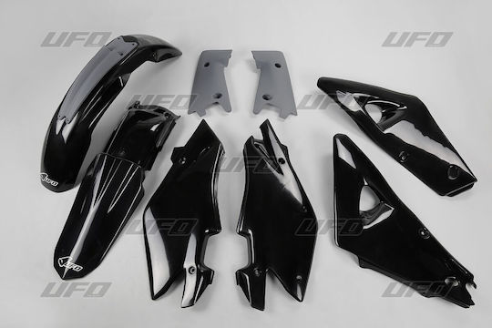 Ufo Kit of Plastics Hukit601-001 Mx Husqvarna Wr 250 05 Husqvarna Wr 125 05 Husqvarna Cr 250 05 Husqvarna Cr 125 05 Black