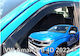 Heko Set of Windbreakers Front and Rear Car Dark Fime for Volkswagen Amarok 4D 2022+ 4pcs