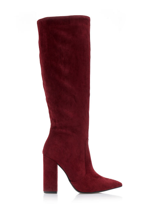 Tsoukalas Wildleder Damenstiefel mit hohem Absa...