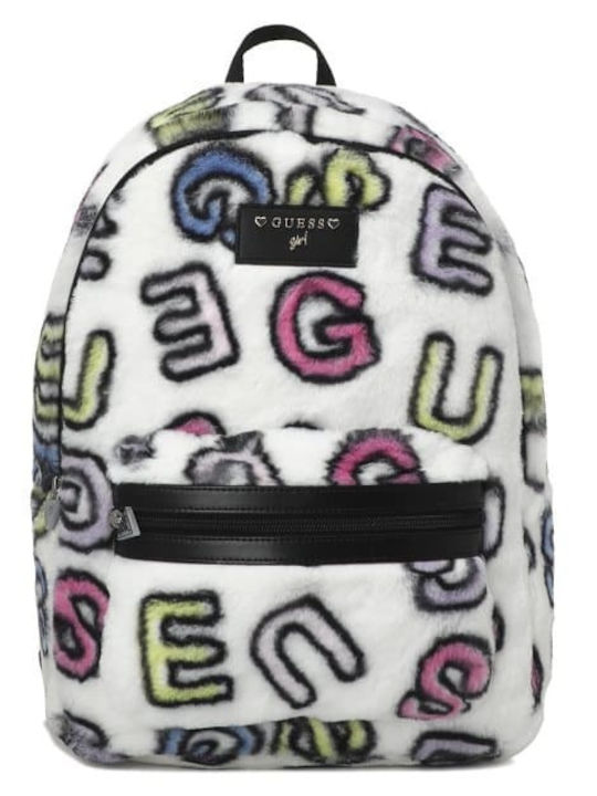 Guess School Bag Backpack Junior High-High School in White color