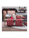Teoran Christmas Tablecloth Runner Fabric Red L160xW40cm.