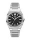 GC Watches Ανδρικό Ρολόι 42mm Μπαταρίας με Ασημί Μεταλλικό Μπρασελέ