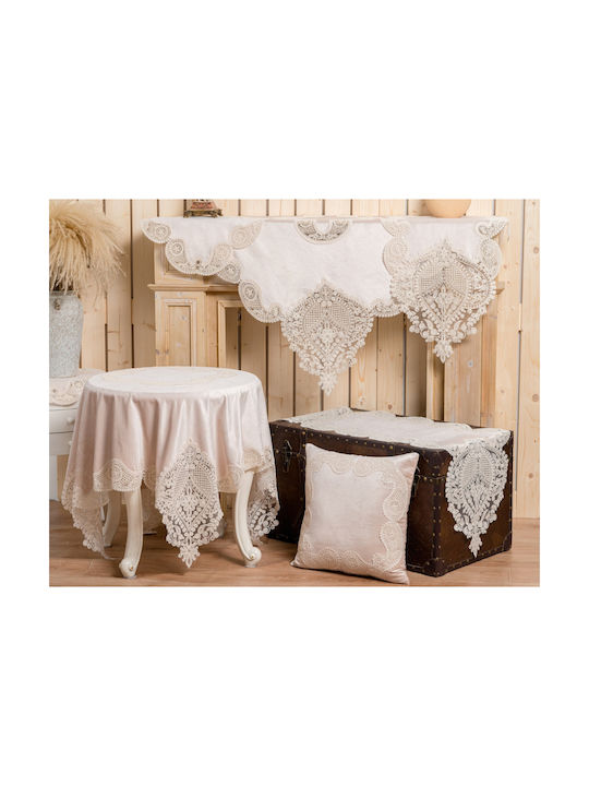 Liolios Home Μαξιλάρι Καναπέ Lt coffee 45x45εκ.