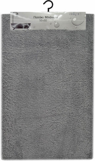Ankor Non-Slip Bath Mat 827428 Grey 50x80cm