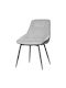 Leyla Dining Room Fabric Chair Light Grey 54x63.5x85cm