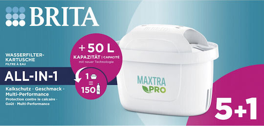 Brita Резервен филтър за вода за кана Maxtra Pro All-in-1 6бр