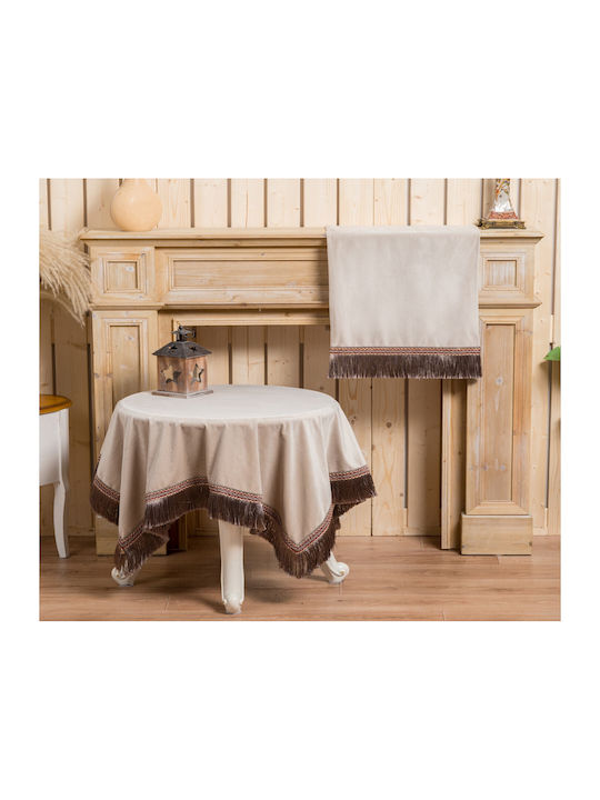 Liolios Home Τραπεζομάντηλο Cream 160x220εκ.