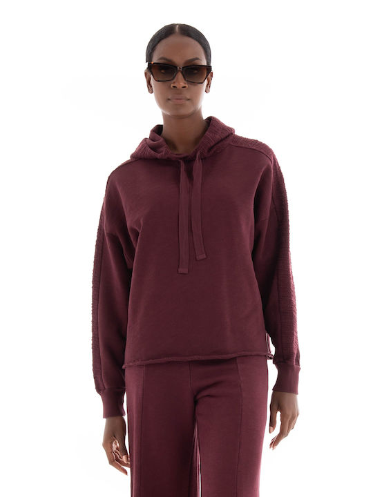 Deha Women's Hooded Sweatshirt Burgundy