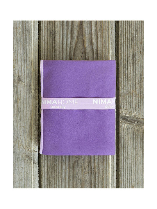 Nima Riva Microfiber Purple Gym Towel 50x90cm