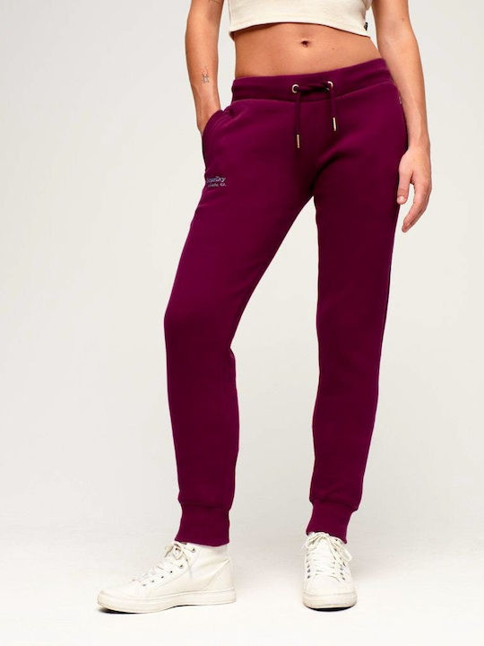 Superdry Women's Jogger Sweatpants Purple