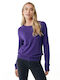 Mexx Women's Long Sleeve Sweater Purple