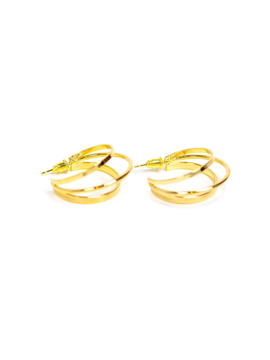 Earrings Hoops Gold Plated