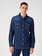 Wrangler Men's Shirt Long Sleeve Denim Blue