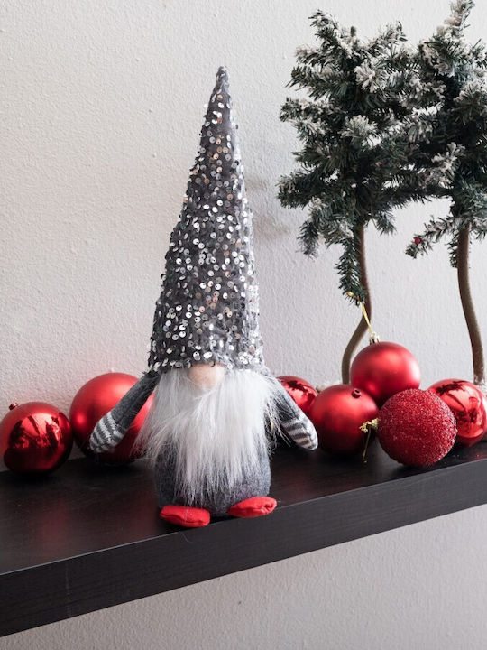 Teoran Beleuchtet Weihnachtliche Figur Elf Gray Länge 8cm