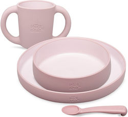 Interbaby Baby & Kids Feeding Set from Plastic 4 Pieces
