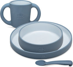 Interbaby Baby & Kids Feeding Set from Plastic 4 Pieces