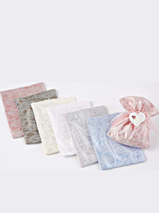 Palma Emporio Wedding Favor Pouch with Lace Grey