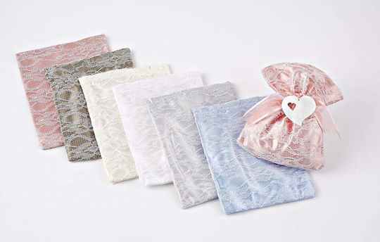 Palma Emporio Wedding Favor Pouch with Lace Grey