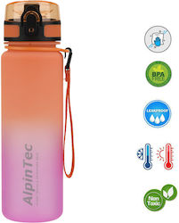 AlpinPro Mood Wasserflasche Kunststoff Radfahren 500ml Orange