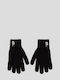 Karl Lagerfeld Ikonik Schwarz Gestrickt Handschuhe