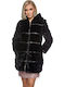 Women's Short Fur Black