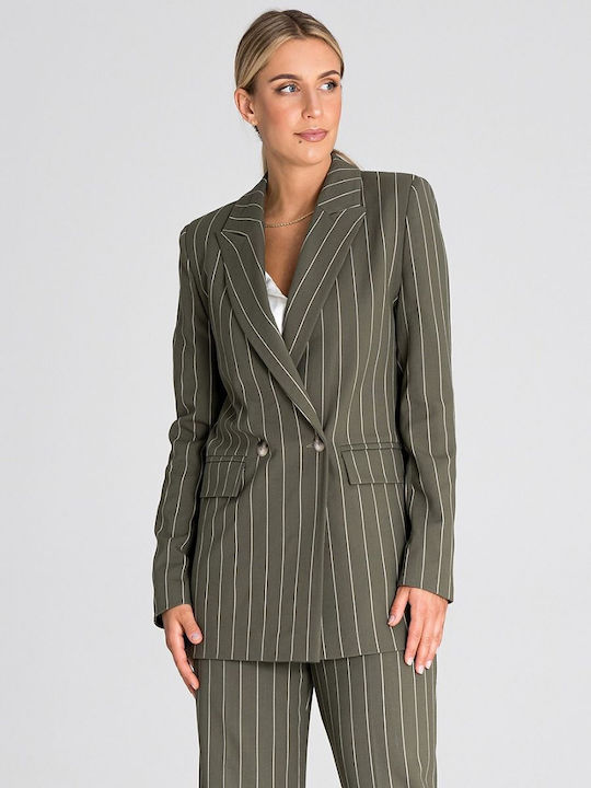 Figl Blazer pentru femei Sacou Verde