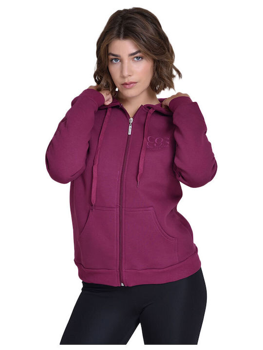 Target Jachetă Hanorac pentru Femei Cu glugă Fuchsia