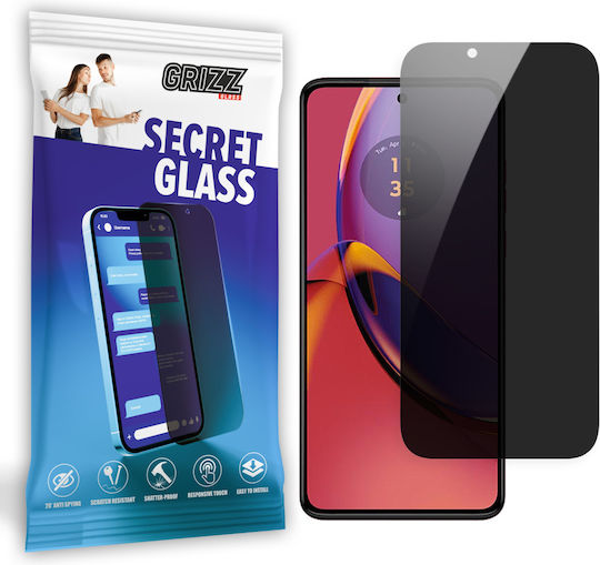 GrizzGlass Secretglass Privacy Tempered Glass (Motorola Moto G54)