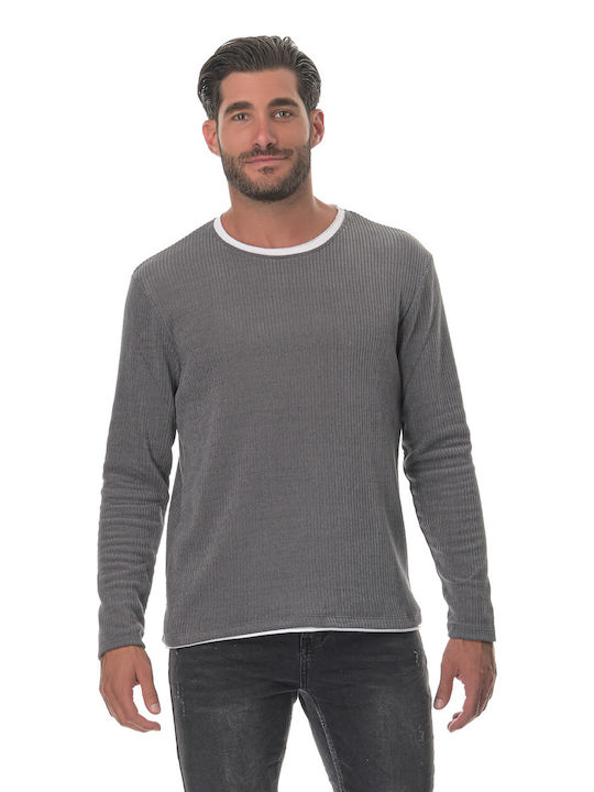 G Secret Men's Long Sleeve Blouse Gray