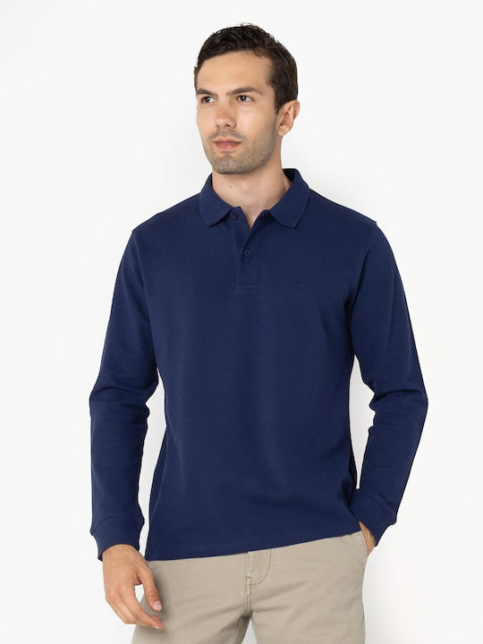 The Bostonians Polo Μπλούζα Μακρυμάνικη Μπλε Σκ...