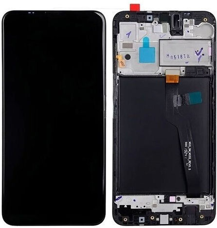 Οθόνη με Μηχανισμό Αφής και Πλαίσιο για Galaxy A10 (Μαύρο)