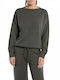 Replay Damen Langarm Pullover Khaki