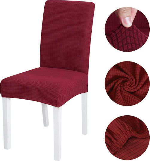 Burgundy Chair Cover Elastic Cover 40cm