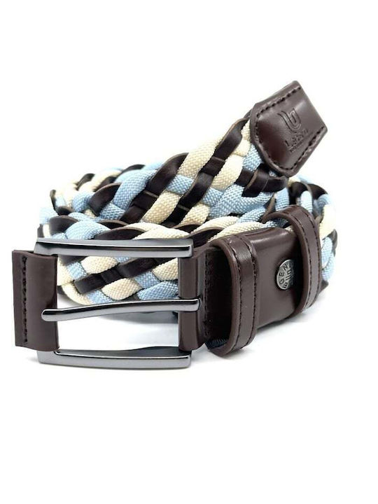 Men's Belt Knitted Light Blue