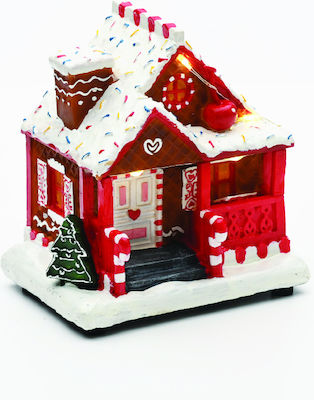 Aca Illuminated Christmas Decorative House with Music White