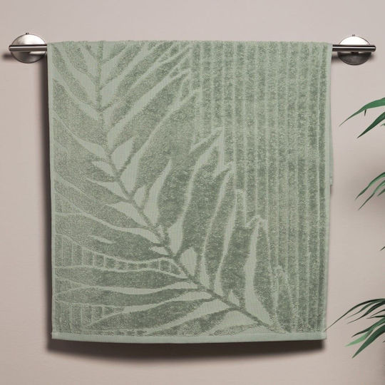 Kentia Πετσέτα Χεριών Stylish Pianta 30x50εκ. Mint Βάρους 500gr/m²