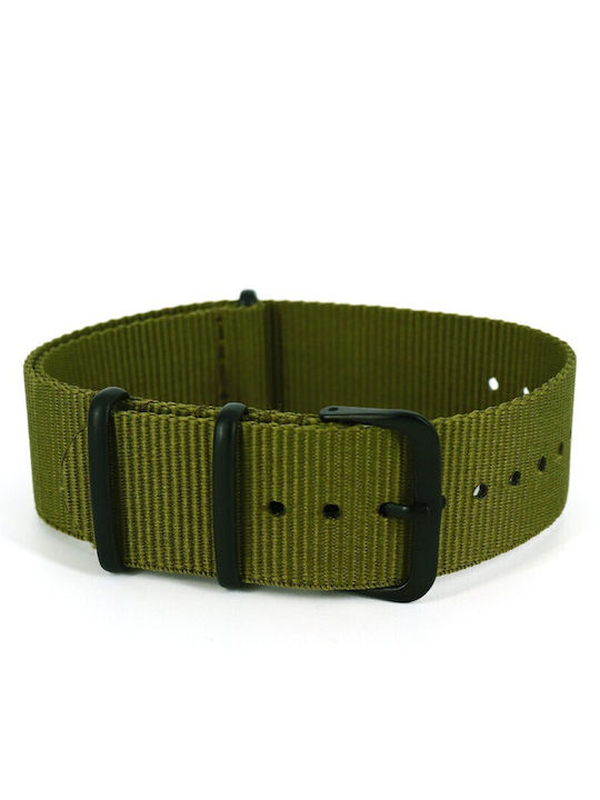 Vitopoulos Riemen aus Stoff Khaki 22mm