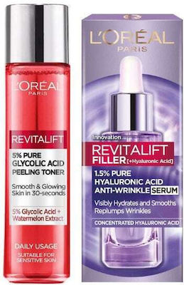 L'Oreal Paris Revitalift Filler Skin Care Set for Αnti-ageing with Serum