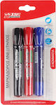 Tpster Permanent Markers Multicolour 3pcs