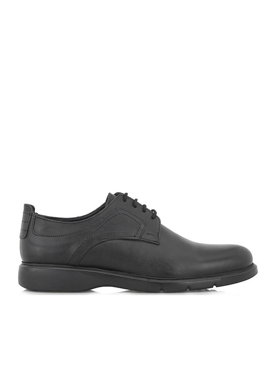 Leder Herren Freizeitschuhe Schwarz