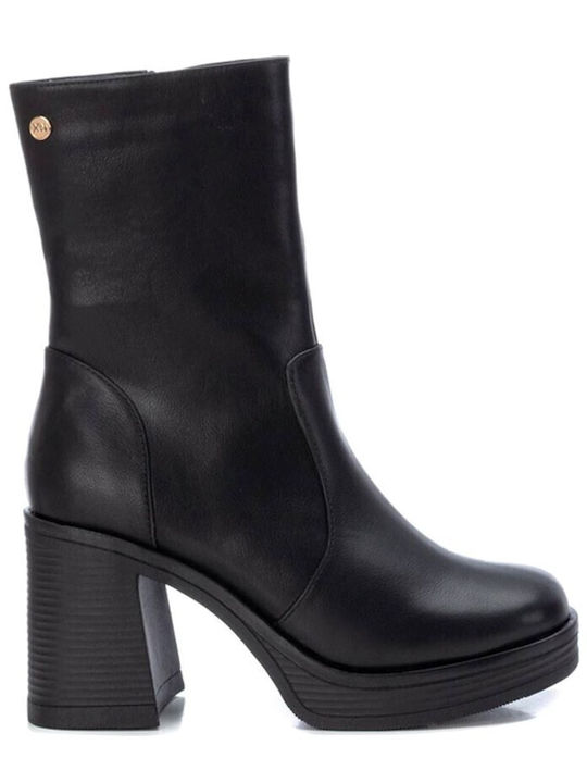 Xti Women's Ankle Boots with High Heel Black