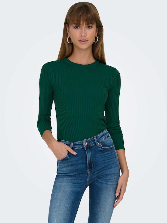 Only Damen Langarm Pullover Grün