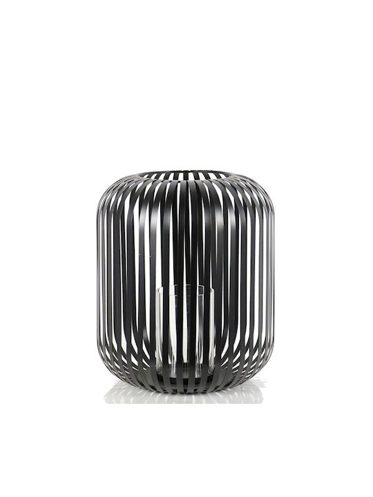 Zaros Laterne Metallisch Schwarz 20.5x23x23cm 1Stück